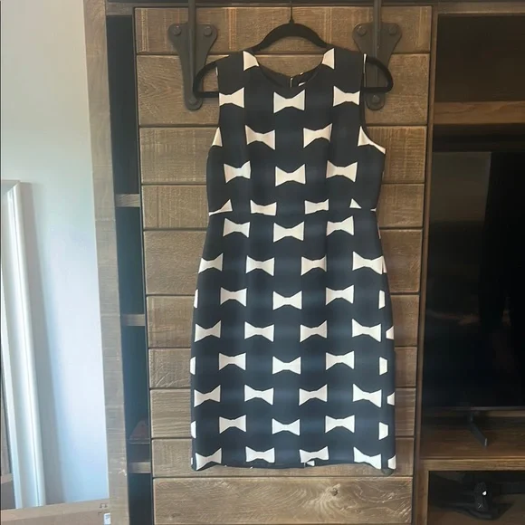 kate spade | Dresses | Kate Spade Elegant Black And White Bow Dress |  Poshmark